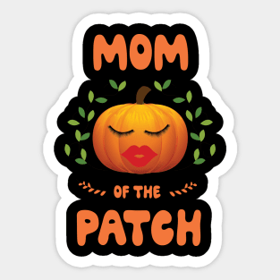 Mom of the patch funny Halloween costume family group matching family t shirt. Sticker